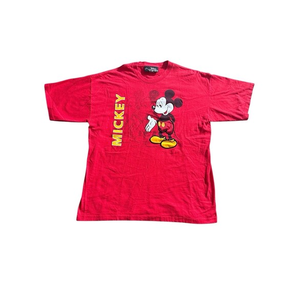 Disney Other - Vtg Mickey Mouse Shirt Disney Originals L/XL Single Stitch Print Paint Embroider